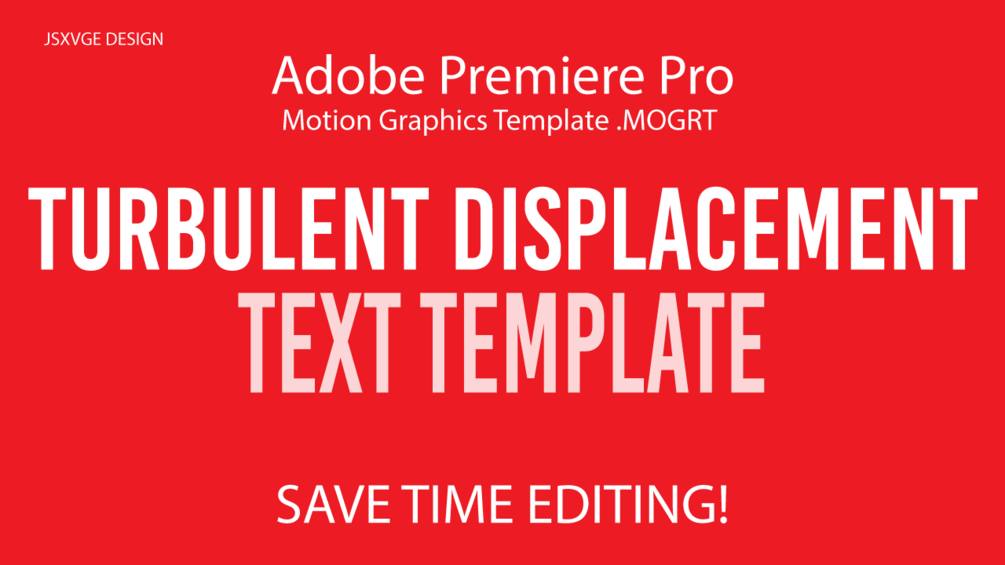 Adobe Premiere Pro Text Motion Graphics Template Turbulent Text Effect! j_Text_Turbulent_Wavy_1.MOGRT