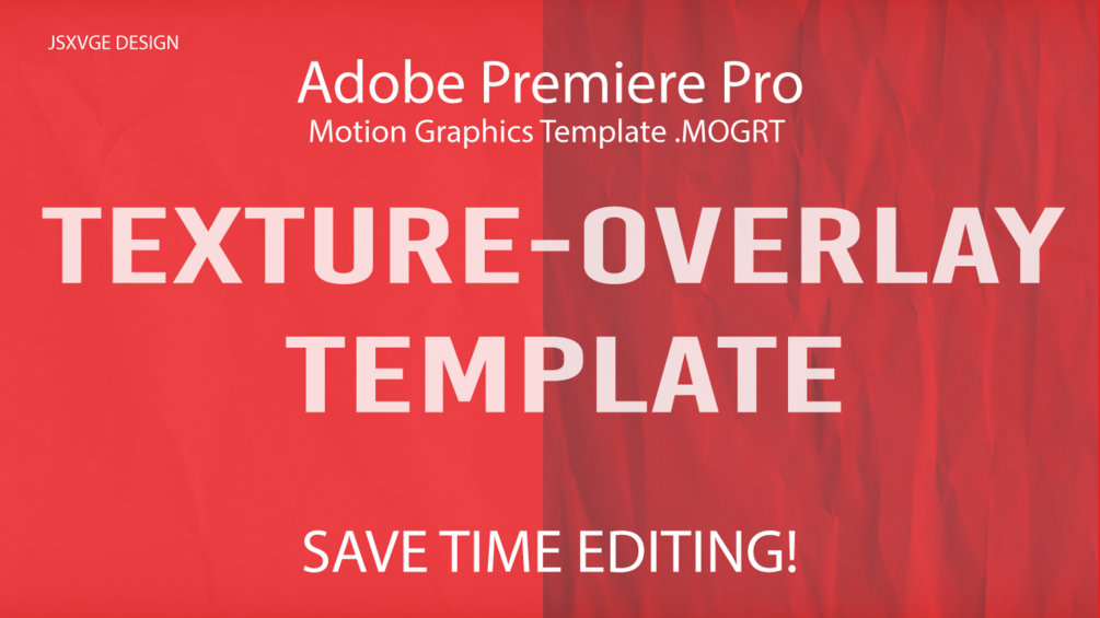 Animated Paper Texture Overlay (Adobe Premiere Pro Motion Graphics Template) J_Texture_Overlay_1 .mogrt